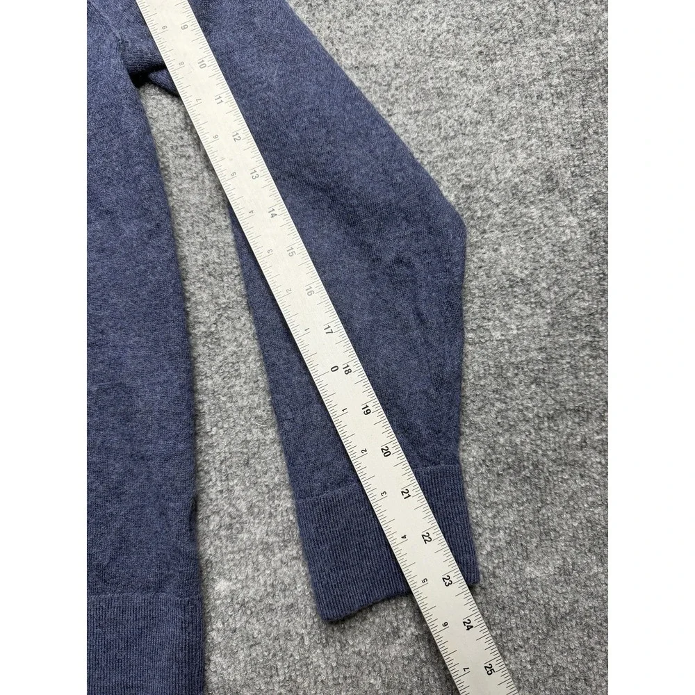 Banana Republic Pullover Sweater XL Blue Crewneck Cotton Italian Merino Wool
